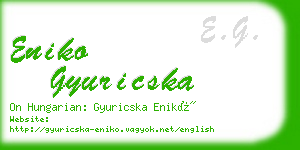 eniko gyuricska business card